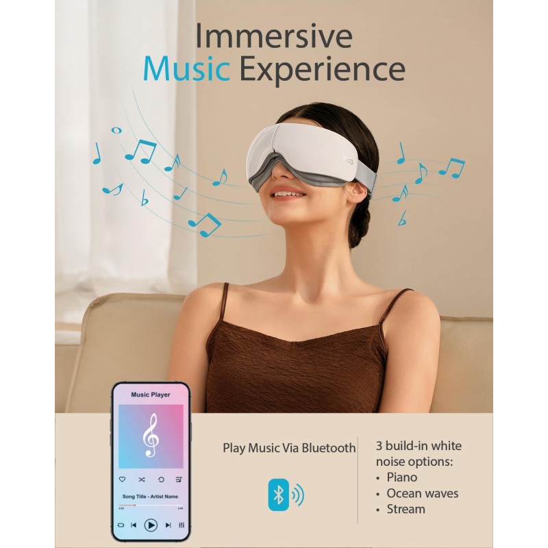 Buy SKG Eye Massager - ES500 - Skin Friendly-Hot Compress-Music-Black in Cyprus, Nicosia, Limassol, Larnaka, Pafos