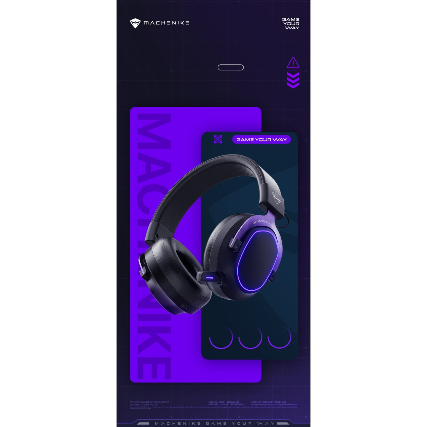 Machenike GX30 Pro Tri-mode Gaming Headset (Boxed) — Buy in Cyprus with Fast Delivery