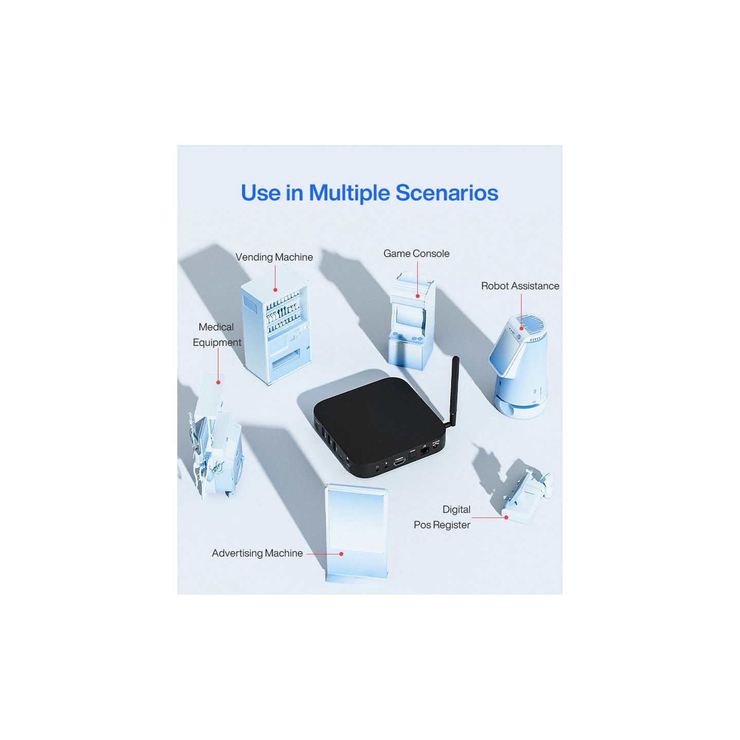 MINIX Android Media Hub Industrial - X35i-Max - 4K, 4GB, 32GB, Wi-Fi 6, Digital Signage, Wake-on-LAN, RTC Watchdog, PreRooted