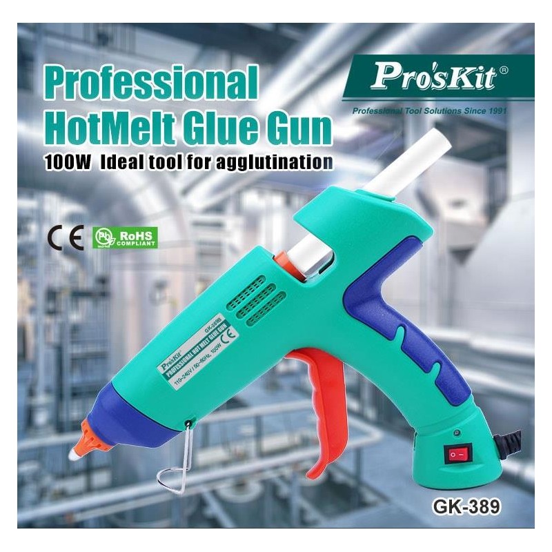 Buy Proskit Guns Hot Glue Gun - GK-389 - 100W in Cyprus, Nicosia, Limassol, Larnaka, Pafos