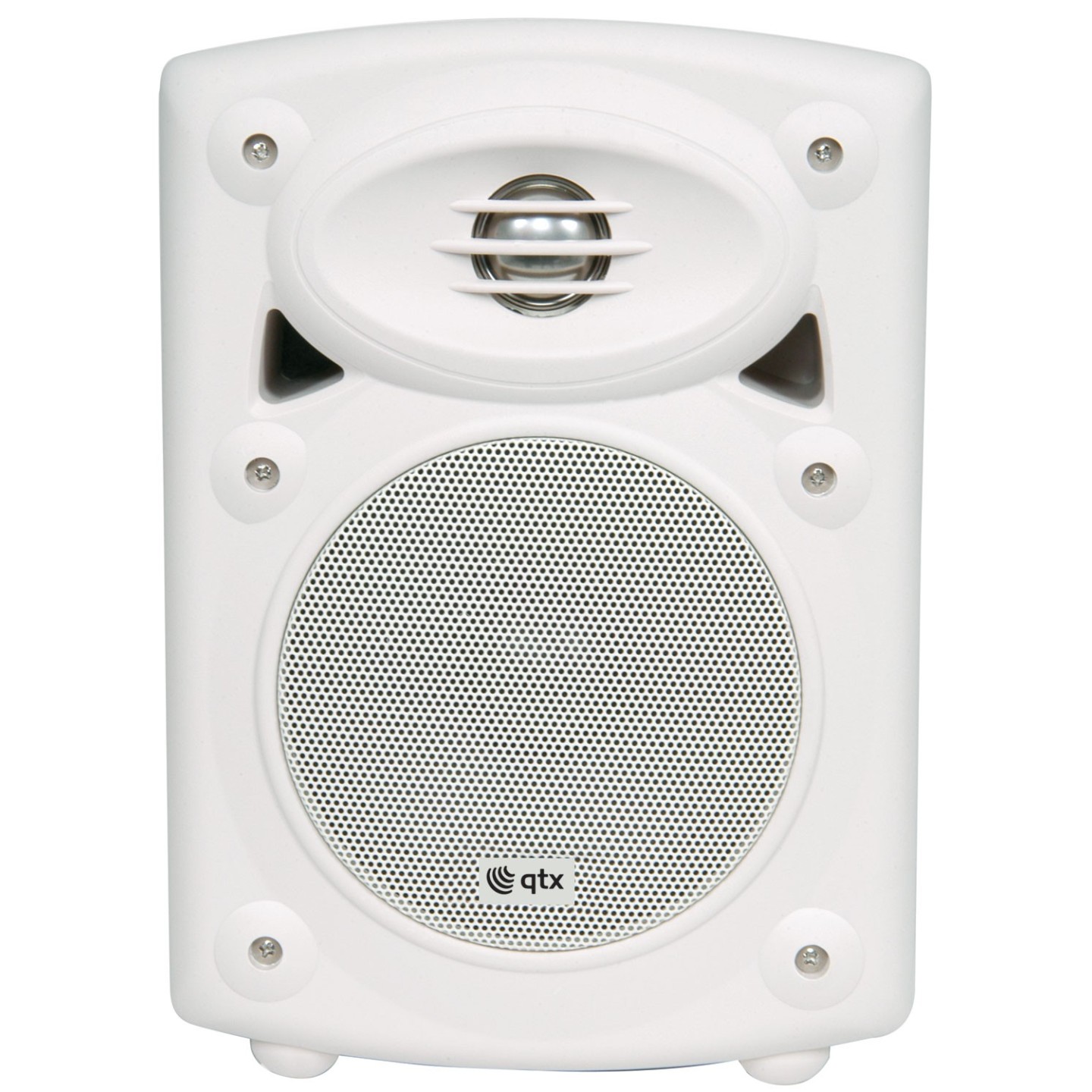 QTX Active Onwall Speakers Pair 5.25'' 2x20W White - QR5W - Active Onwall Speakers Pair 5.25'' 2x20W White