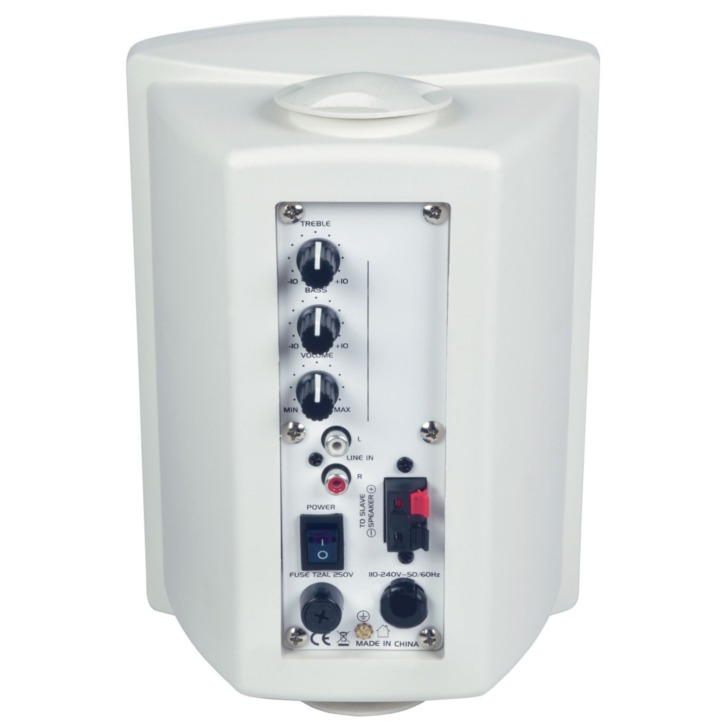 QTX Active Onwall Speakers Pair 5.25'' 2x20W White - QR5W - Active Onwall Speakers Pair 5.25'' 2x20W White