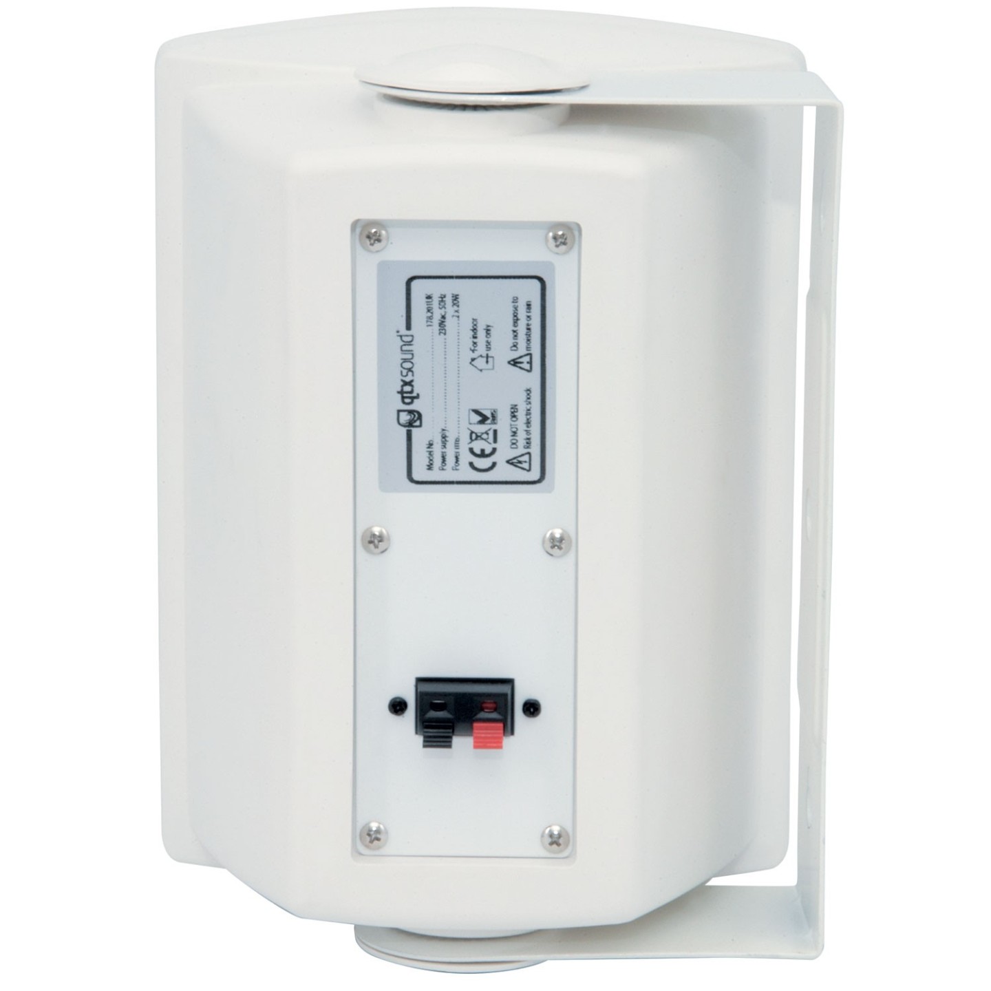 QTX Active Onwall Speakers Pair 5.25'' 2x20W White - QR5W - Active Onwall Speakers Pair 5.25'' 2x20W White