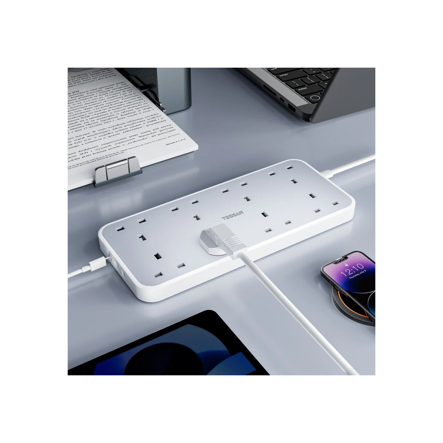 Tessan 8-Gang Extension - TS-204-C - 2 USB-A USB C 2m 13A — Buy in Cyprus with Fast Delivery