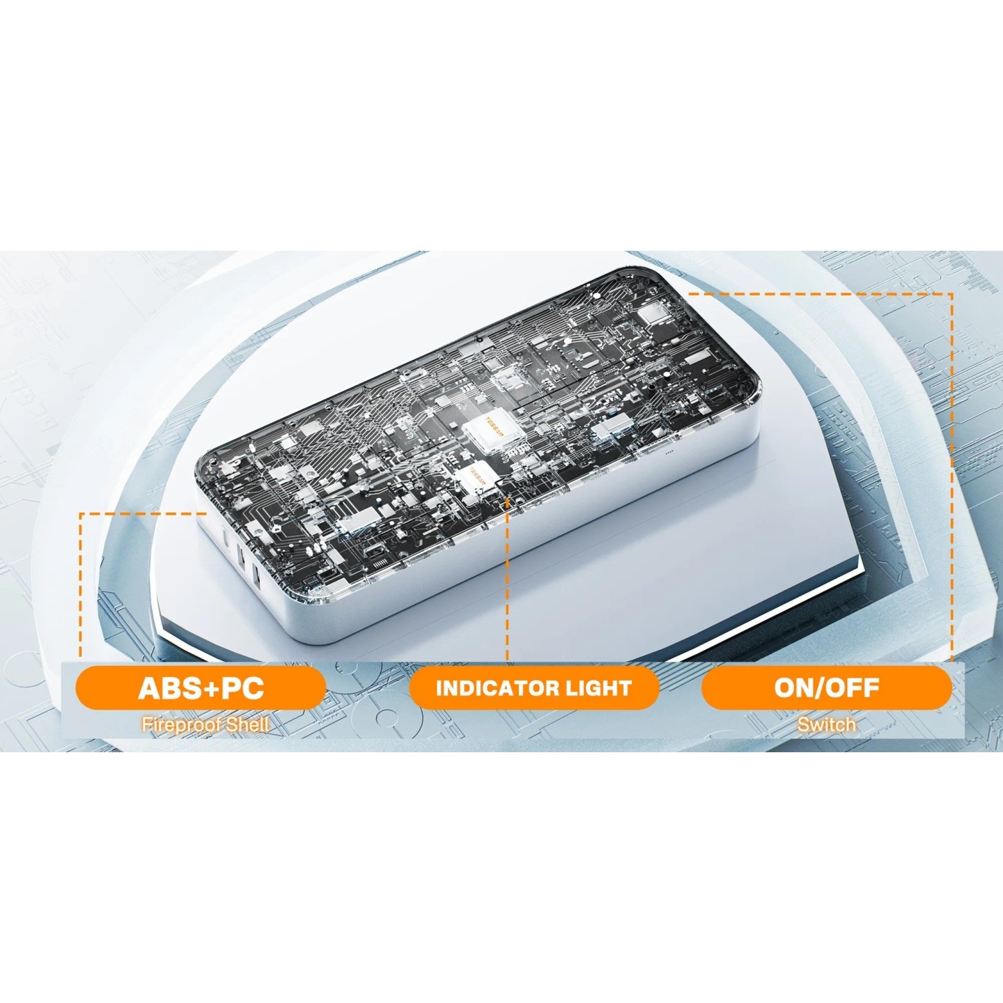 Tessan 8-Gang Extension - TS-204-C - 2 USB-A USB C 2m 13A — Buy in Cyprus with Fast Delivery