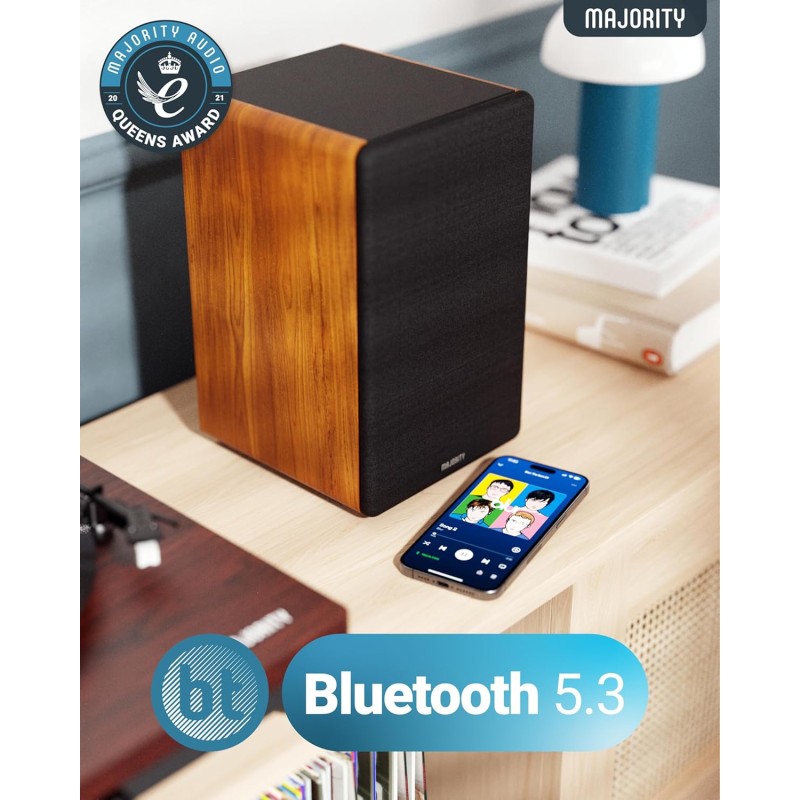 Buy Majority 5'' 3-Way 100W Active Speakers - D100 - 100W with Bluetooth, USB & DSP in Cyprus, Nicosia, Limassol, Larnaka, Pafos