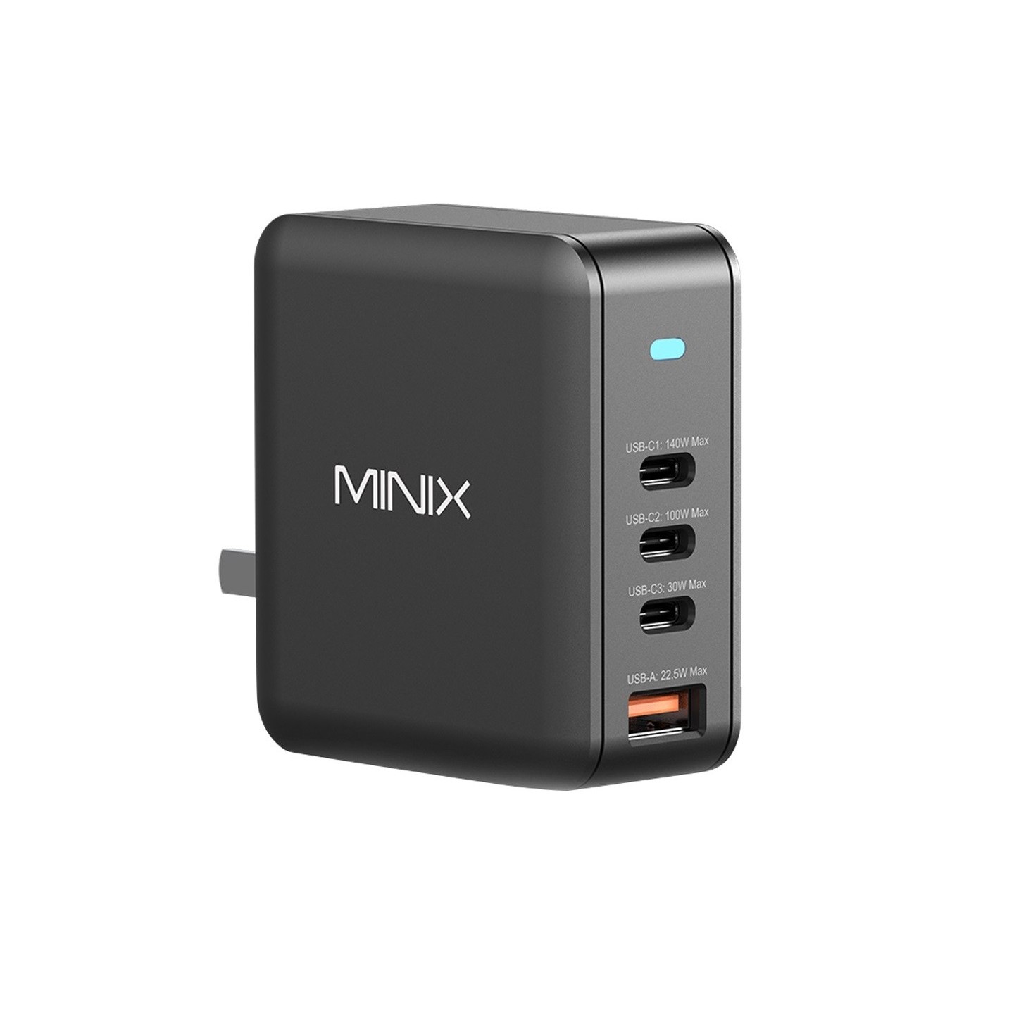 MINIX GaN Wall Charger - P165 - Travel 165W 3 xUSB-C 1xUSB-A — Buy in Cyprus with Fast Delivery