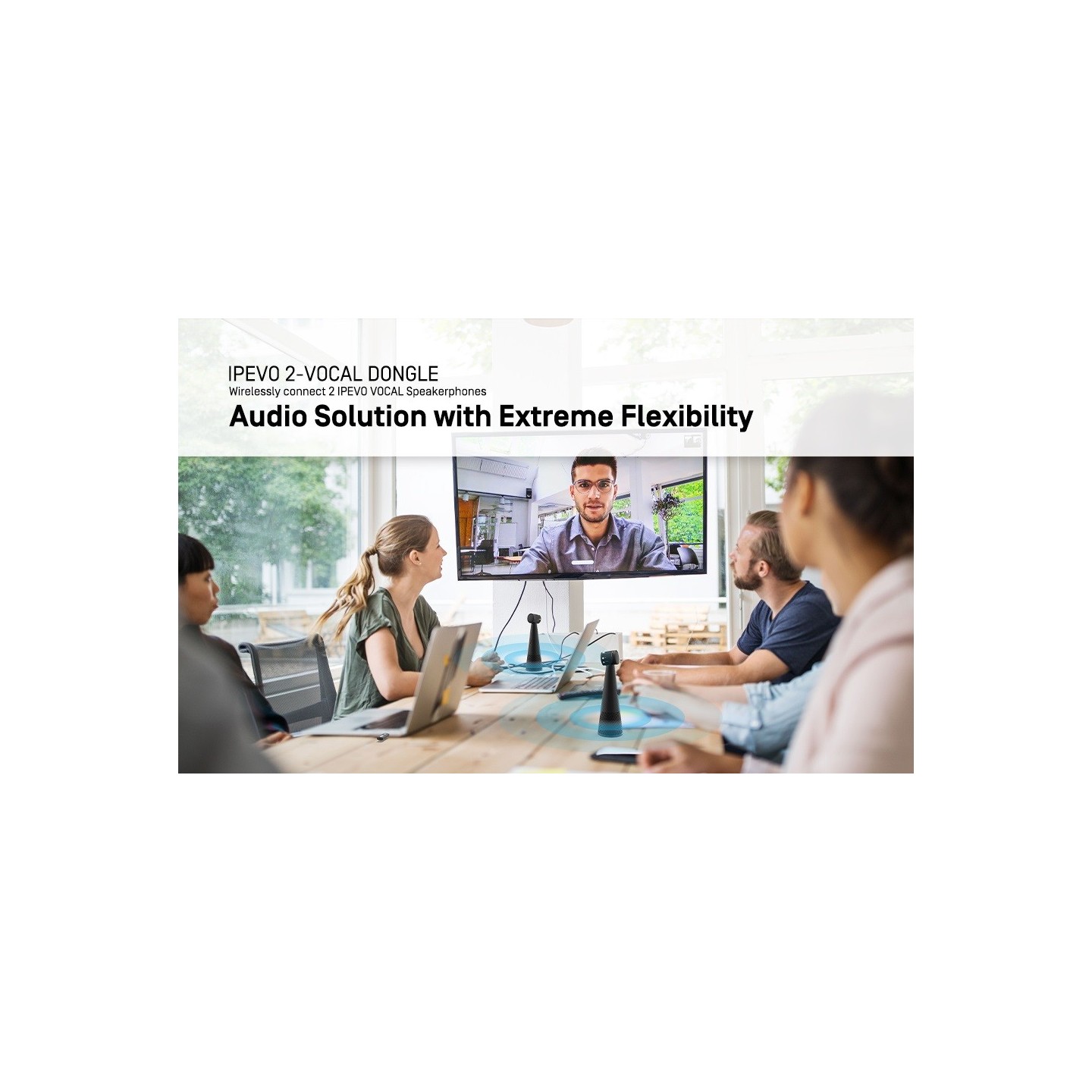 IPEVO Dongle - Wirelesss Cascading 2 VOCAL Speakerphones — Buy in Cyprus with Fast Delivery