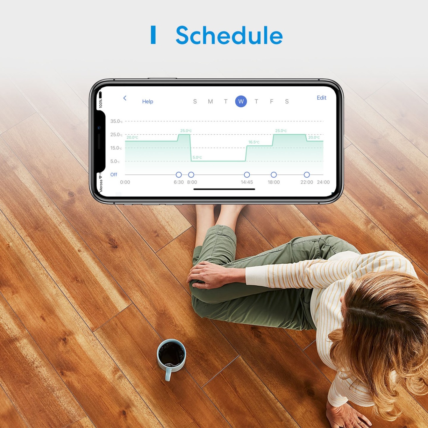 Meross HomeKit Smart Wi-Fi Thermostat for Electric Underfloor Heating System - MTS200HK-EU - HomeKit, Smart, Wi-Fi