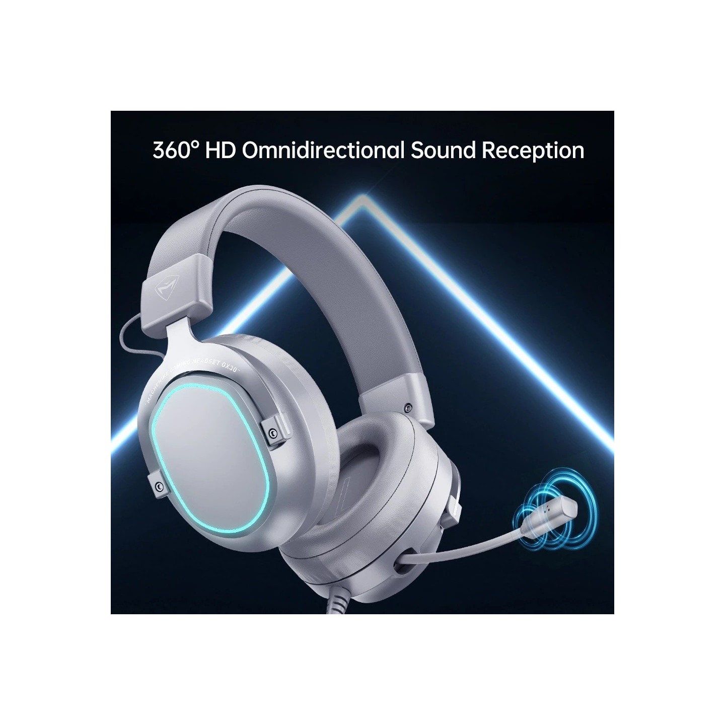 Machenike GX30 Wired Gaming Headset - Grey (Boxed) — Buy in Cyprus with Fast Delivery