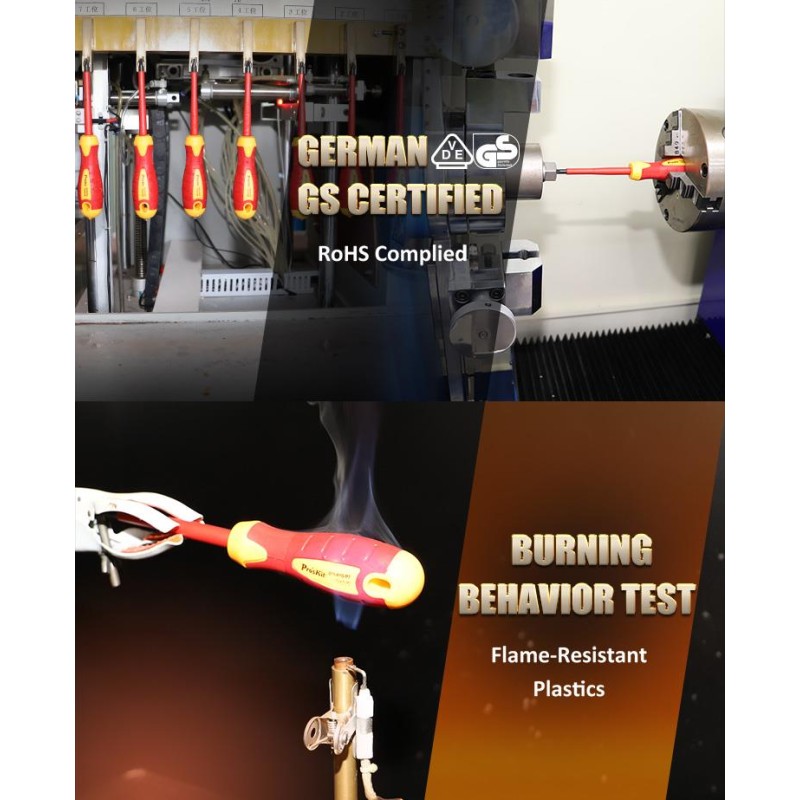 Buy Proskit Screwdriver - SD-8012 - Insulated VDE Set of 7 pcs in Cyprus, Nicosia, Limassol, Larnaka, Pafos