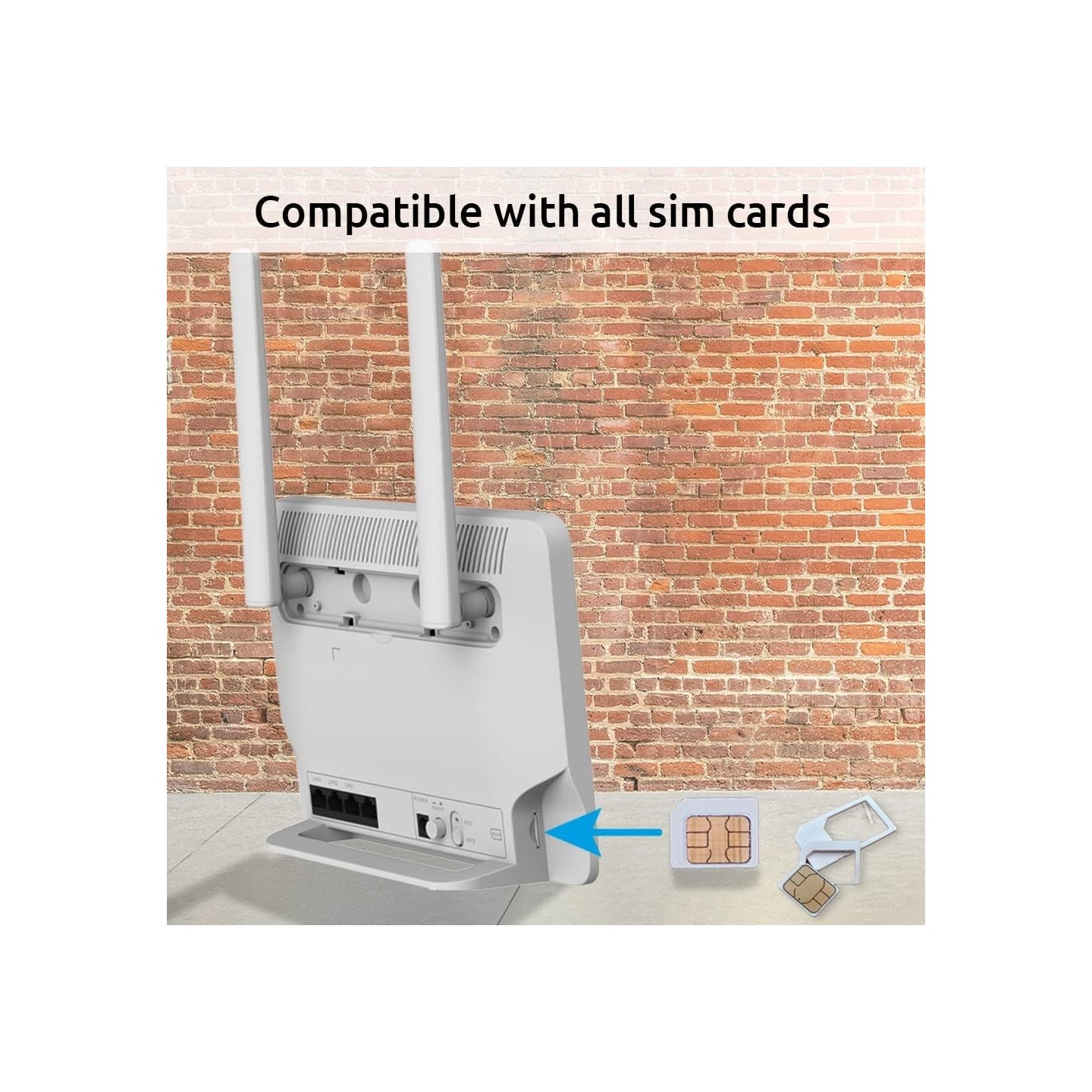 Strong Router - 4GROUTER1200UK - 4G LTE CAT6 Wi-Fi AC1200 with 4 Gigabit Ports — Buy in Cyprus with Fast Delivery