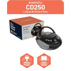 Buy Majority Oakcastle Portable CD Player Boombox - CD250 - Portable, CD Player,... in Cyprus, Nicosia, Limassol, Larnaka, Pafos
