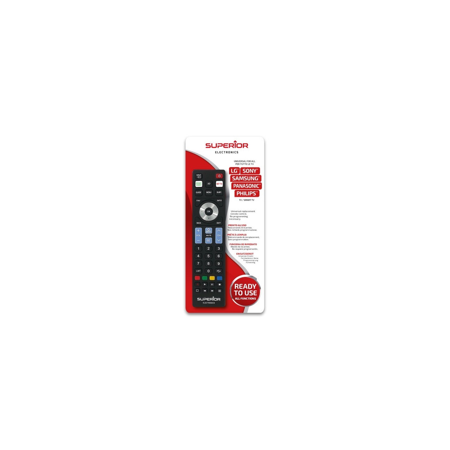 Superior Universal Remote - Ready5 - LG Samsung Sony Philips Panasonic SMART — Buy in Cyprus with Fast Delivery