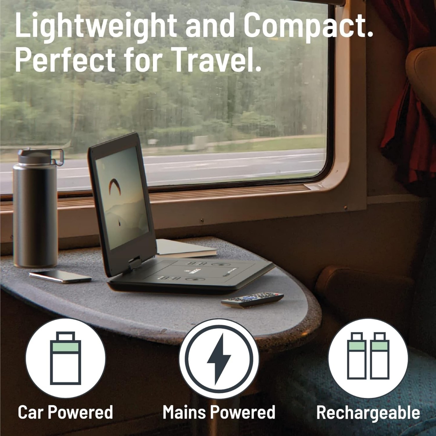 Majority DVD Player Portable & Rechargeable 15.6'' Swivel & Flip HD Screen (Oakcastle) — Buy in Cyprus with Fast Delivery