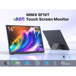 MINIX SF16T 16" Portable Touchscreen Monitor 1920x1200 IPS USB-C HDMI (Boxed) — Buy in Cyprus with Fast Delivery