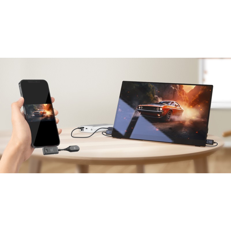 Buy MINIX Monitor Portable Touch 16' Full-HD 100% sRGB USB-C HDMI, PD - SF16T - ... in Cyprus, Nicosia, Limassol, Larnaka, Pafos