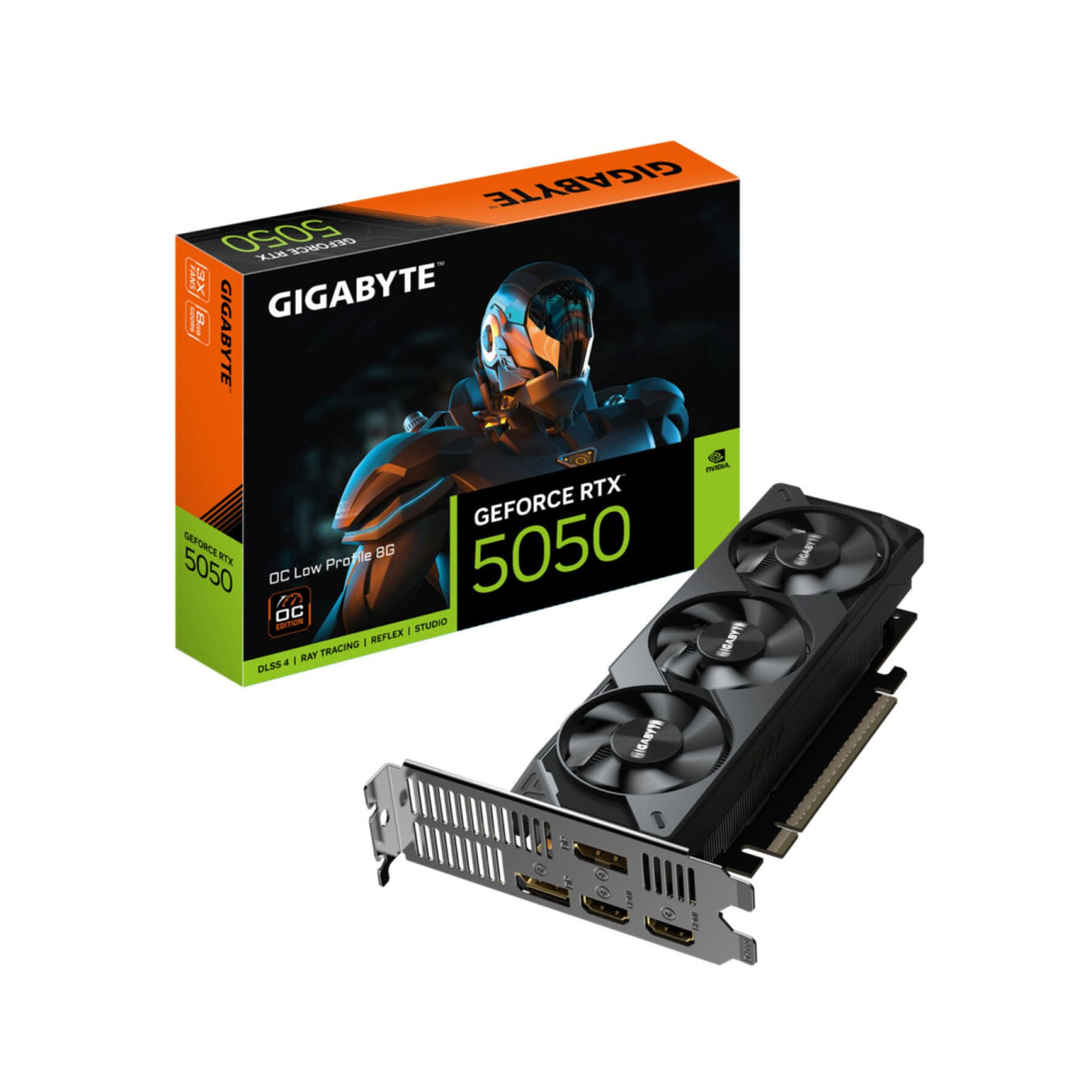 Gigabyte GeForce RTX 5050 8GB OC Low Profile - Black, 2587 MHz, GDDR6, PCIe 5.0 — Buy in Cyprus with Fast Delivery