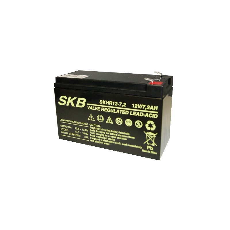 Buy SKB Lead Acid Battery - SK12-7.2HR - 12V 7.2AH 186W in Cyprus, Nicosia, Limassol, Larnaka, Pafos