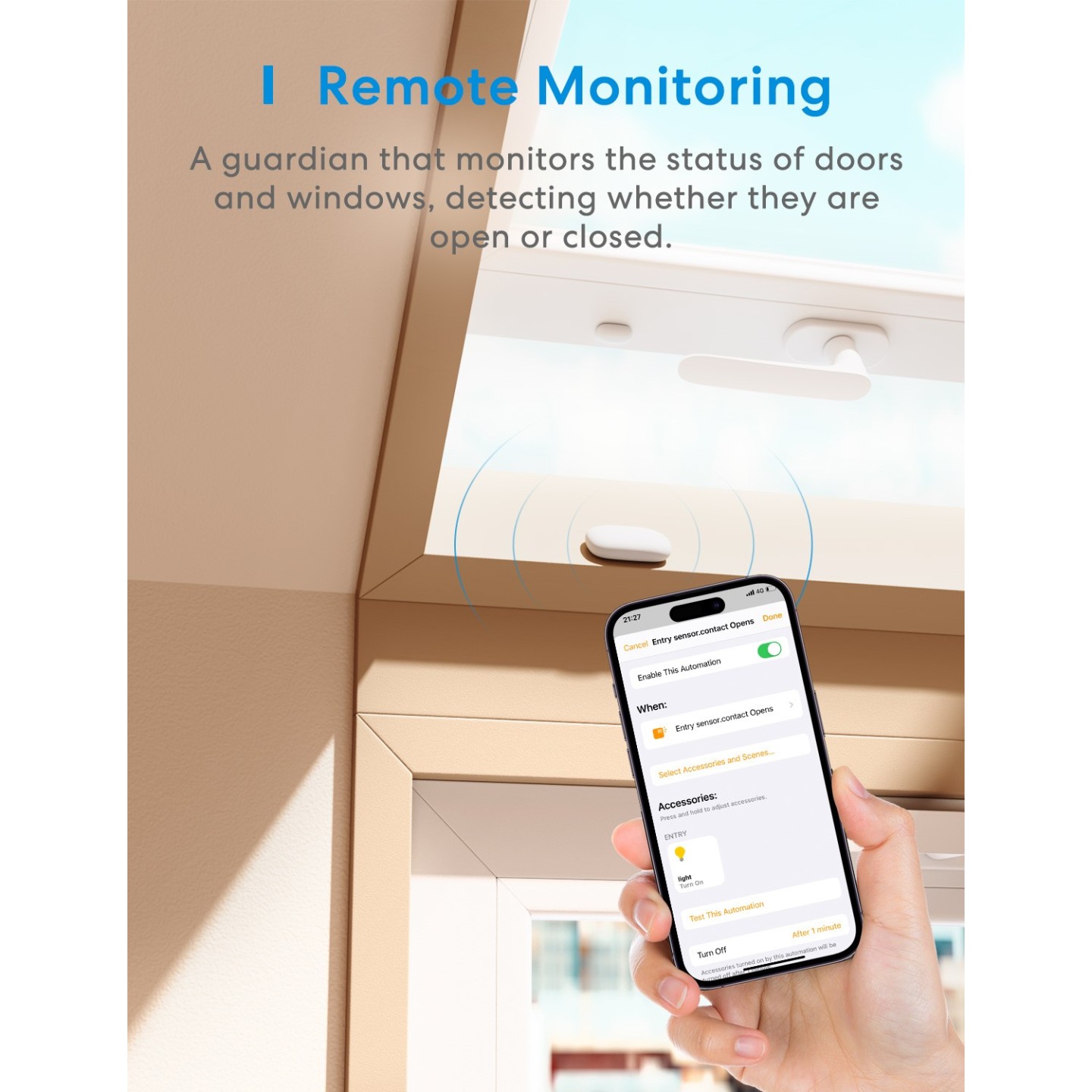 Meross HomeKit Smart Door and Window Sensor - MS200HK-UK - HomeKit Smart Door and Window Sensor