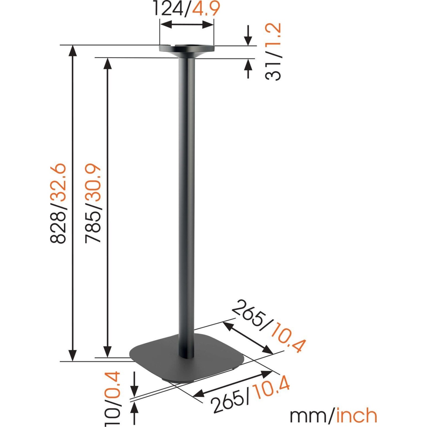 Vogels SOUND - 4301 - Floorstand SONOS ONE PLAY1 White — Buy in Cyprus with Fast Delivery