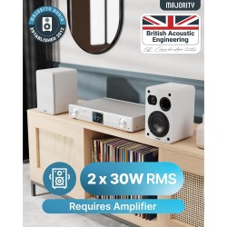 Buy Majority Speakers Passive 2.0 Set - D70X - 60W White (pair) in Cyprus, Nicosia, Limassol, Larnaka, Pafos
