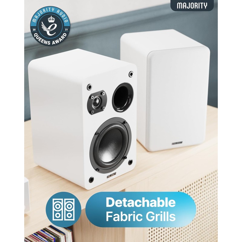 Buy Majority Speakers Passive 2.0 Set - D70X - 60W White (pair) in Cyprus, Nicosia, Limassol, Larnaka, Pafos