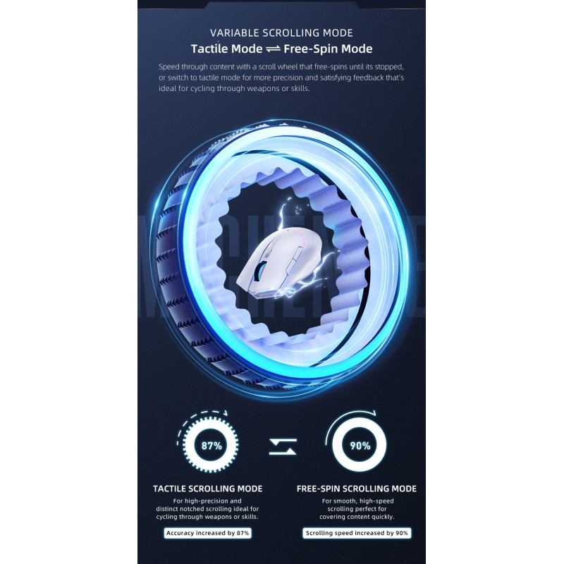 Buy Machenike Wireless BT Gaming Mouse - L8 Pro - With Charging Base in Cyprus, Nicosia, Limassol, Larnaka, Pafos