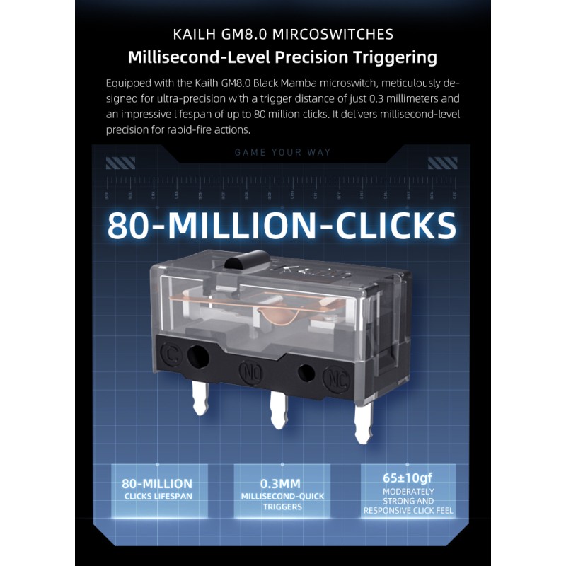 Buy Machenike Wireless BT Gaming Mouse - L8 Pro - With Charging Base in Cyprus, Nicosia, Limassol, Larnaka, Pafos