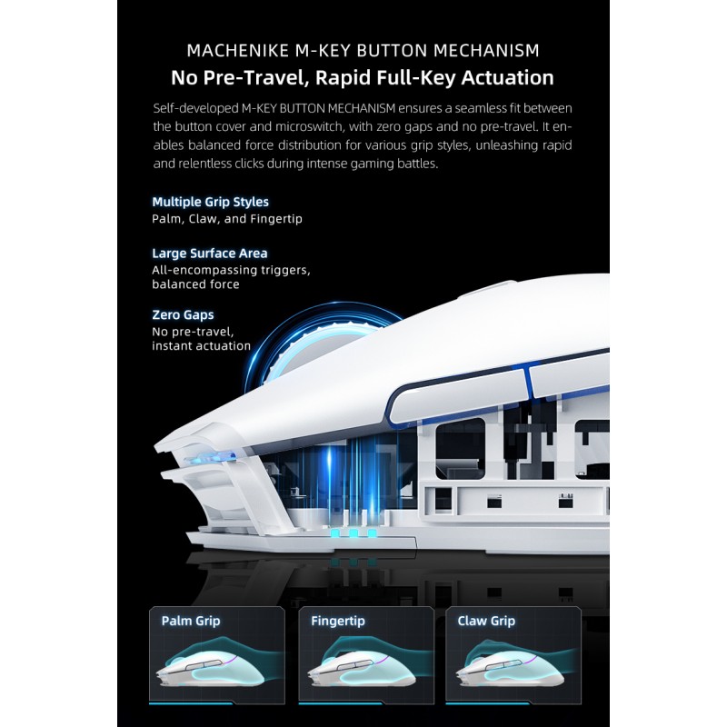 Buy Machenike Wireless BT Gaming Mouse - L8 Pro - With Charging Base in Cyprus, Nicosia, Limassol, Larnaka, Pafos