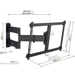 Buy Vogels COMFORT TV Wall Mount - TVM3843-B - TV Wall Mount 60x40 Turn 2 arms 5... in Cyprus, Nicosia, Limassol, Larnaka, Pafos