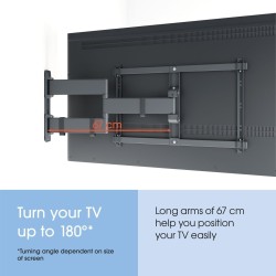 Buy Vogels COMFORT TV Wall Mount - TVM3843-B - TV Wall Mount 60x40 Turn 2 arms 5... in Cyprus, Nicosia, Limassol, Larnaka, Pafos
