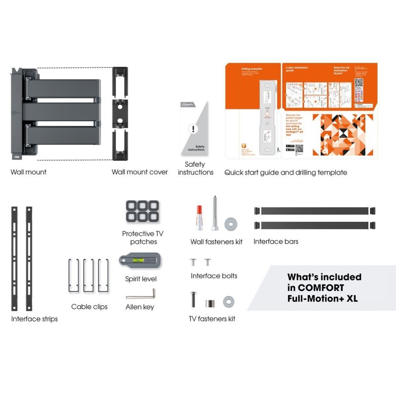 Buy Vogels COMFORT TV Wall Mount - TVM3843-B - TV Wall Mount 60x40 Turn 2 arms 5... in Cyprus, Nicosia, Limassol, Larnaka, Pafos