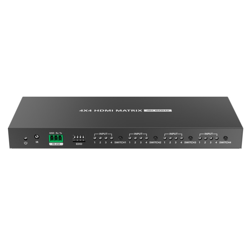 Buy Lenkeng HDMI Matrix Switch - LKV424 - 4x4 4K60Hz in Cyprus, Nicosia, Limassol, Larnaka, Pafos