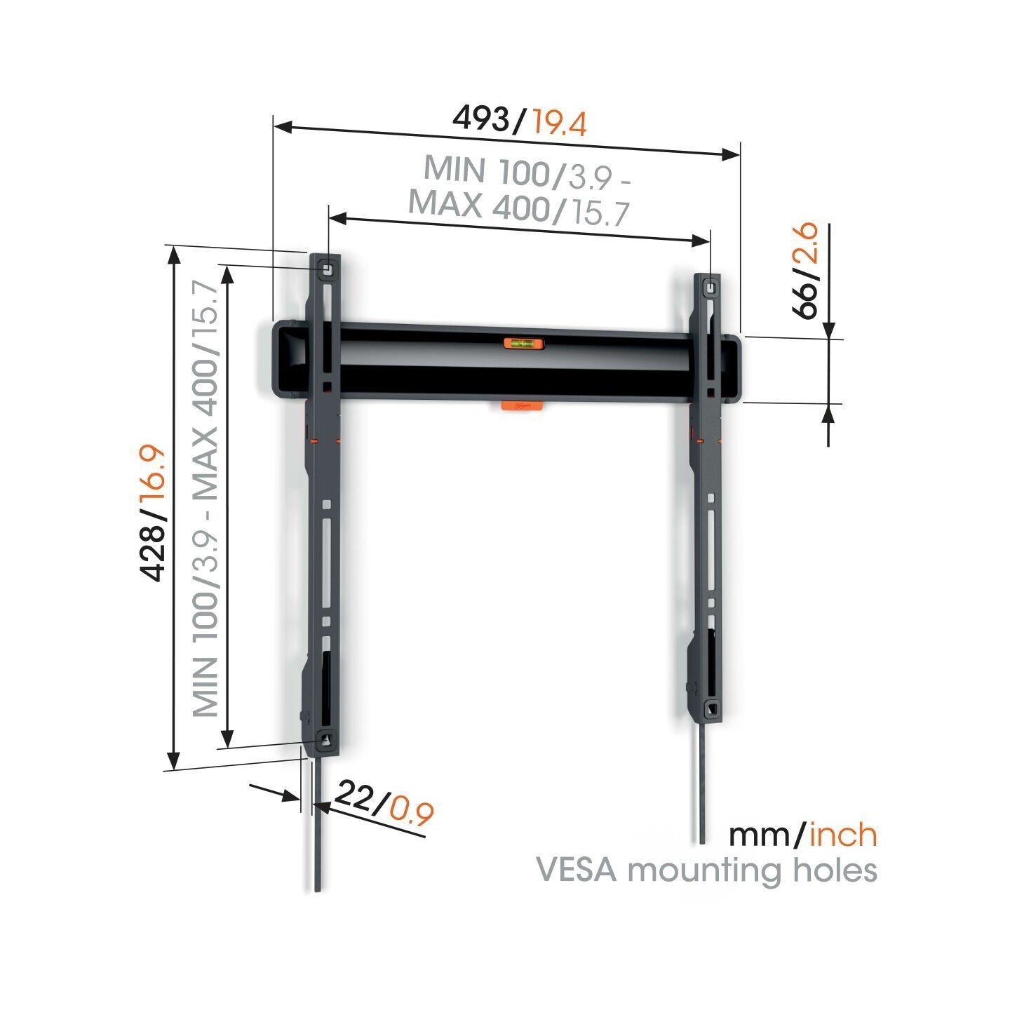 Vogels COMFORT TV Wall Mount - TVM3405 SP - 40x40 Fixed OLED — Buy in Cyprus with Fast Delivery
