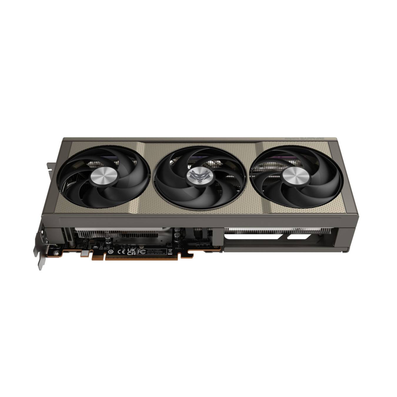 Sapphire NITRO+ Radeon RX 9060 XT - 8GB GDDR6, 3320 MHz Boost, PCIe 5.0, Grey, Tri-X Triple-Fan