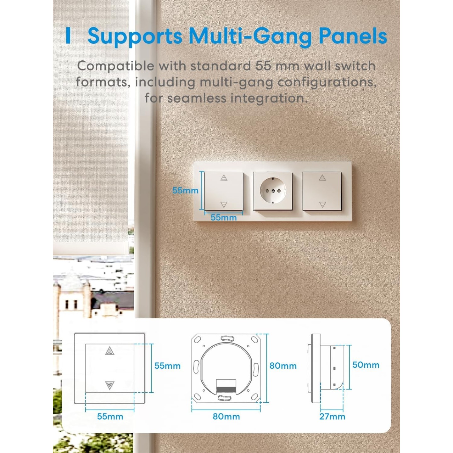 Meross Homekit Smart Wi-Fi Roller Shutter 5A Mechanical - MRS105 - (Matter) — Buy in Cyprus with Fast Delivery