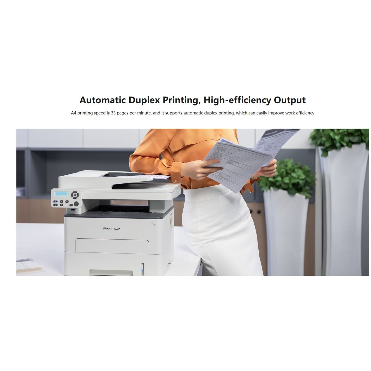 Pantum Laser MF Printer - M7100DW - WiFi ADF Duplex 33ppm — Buy in Cyprus with Fast Delivery