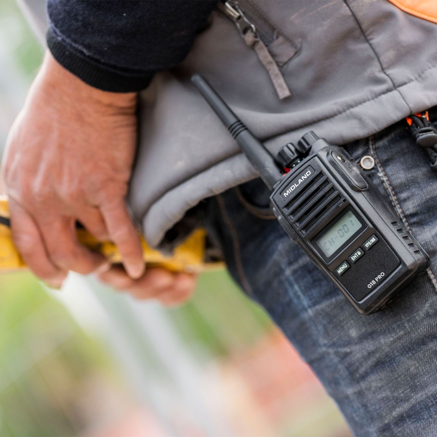 Midland Noise Cancellation PMR446 Waterproof Radio - G18 Pro - Noise Cancellation PMR446 Waterproof Radio (Single)