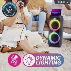 Buy Majority Speakers Portable Karaoke - P200 - 100W Wire Mic BT USB RGB UK in Cyprus, Nicosia, Limassol, Larnaka, Pafos