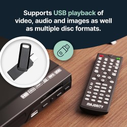 Buy Majority DVD Player for TV HDMI and RCA Ports - Multi Region Slim with RC in Cyprus, Nicosia, Limassol, Larnaka, Pafos