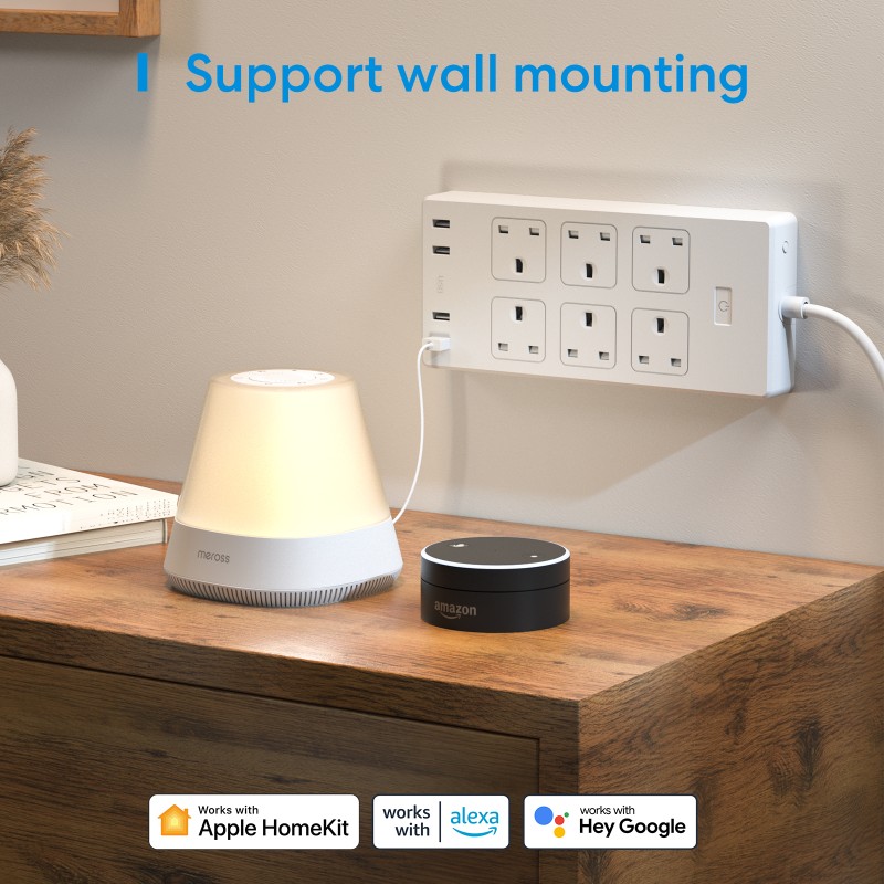 Buy Meross Smart WiFi Powerstrip - MSS426HK-UK - 6 x AC sockets and 4 x USB port... in Cyprus, Nicosia, Limassol, Larnaka, Pafos