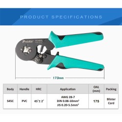 Buy Proskit Crimping Tool Wire Ferrule Square Crimp 175mm - CP-462G - Wire Ferru... in Cyprus, Nicosia, Limassol, Larnaka, Pafos