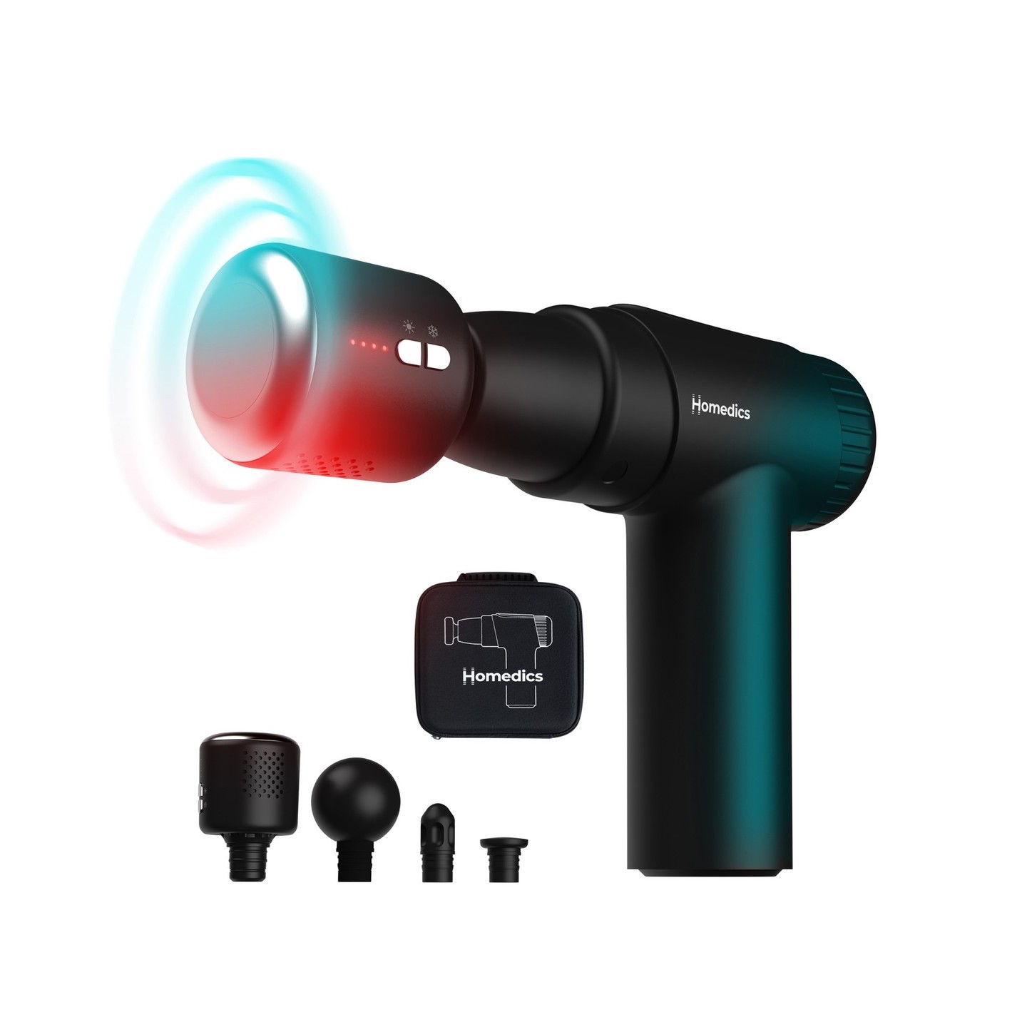 HoMedics Massage Gun Hot & Cold - PGM-43HC - NOVO Black — Buy in Cyprus with Fast Delivery