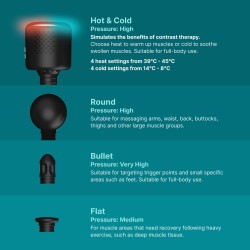 Buy HoMedics Massage Gun Hot & Cold - PGM-43HC - NOVO Black in Cyprus, Nicosia, Limassol, Larnaka, Pafos