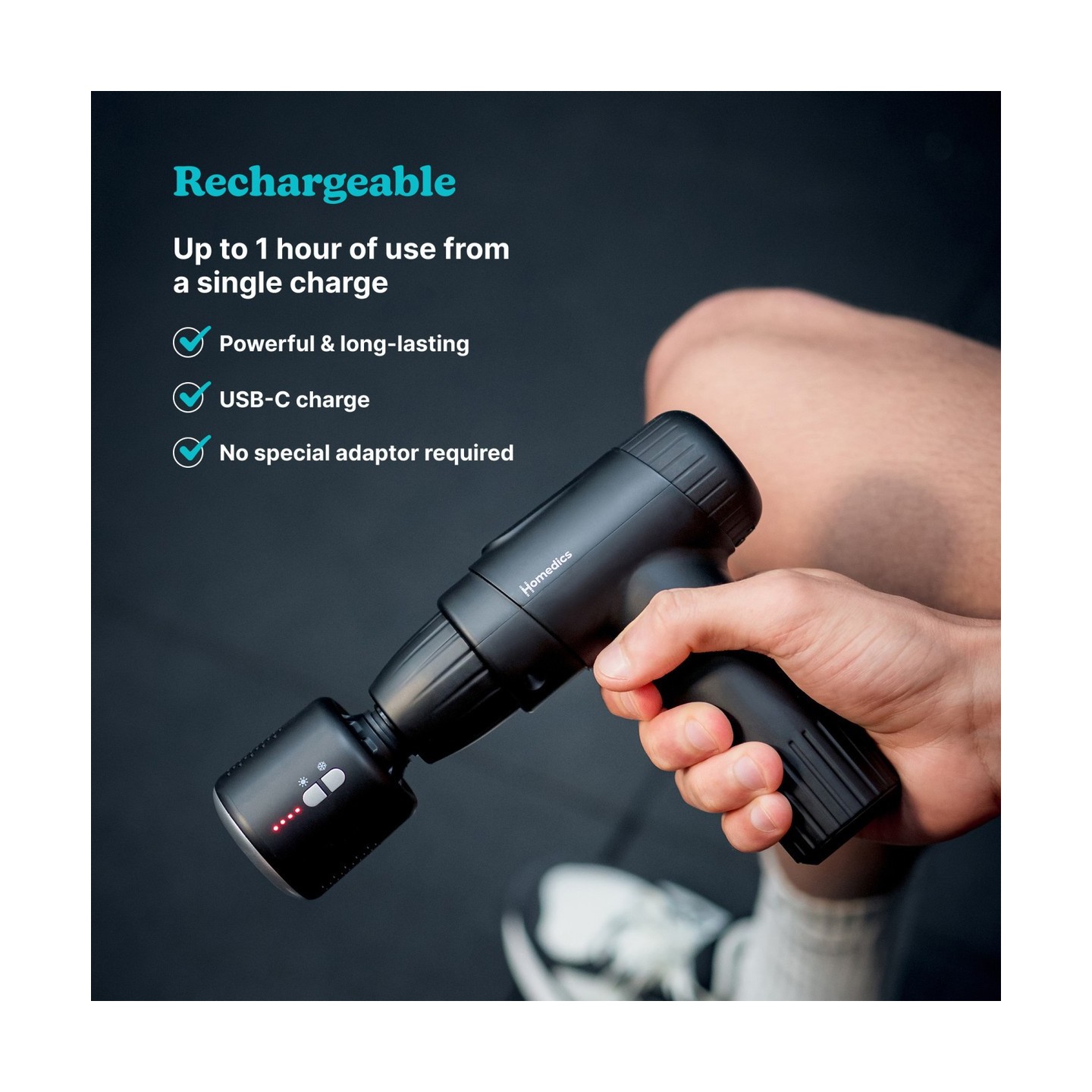 HoMedics Massage Gun Hot & Cold - PGM-43HC - NOVO Black — Buy in Cyprus with Fast Delivery