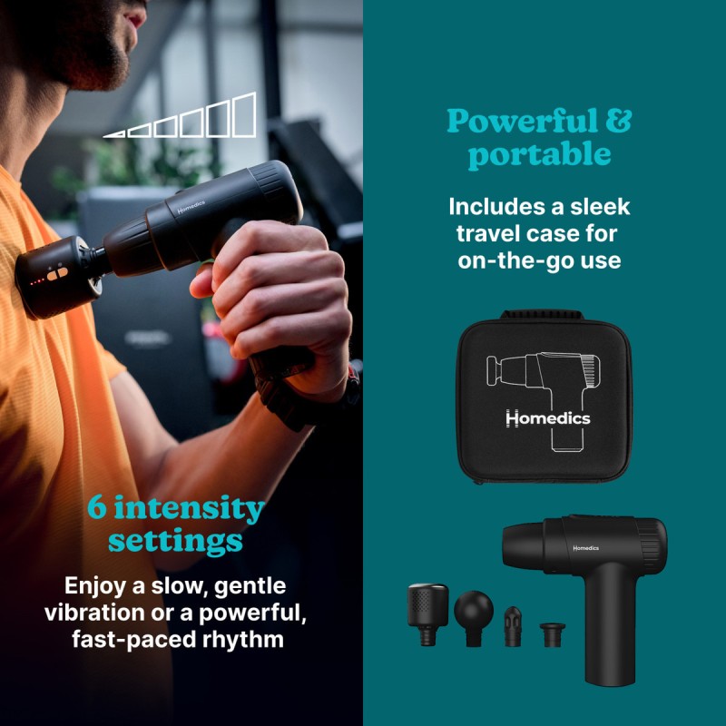 Buy HoMedics Massage Gun Hot & Cold - PGM-43HC - NOVO Black in Cyprus, Nicosia, Limassol, Larnaka, Pafos