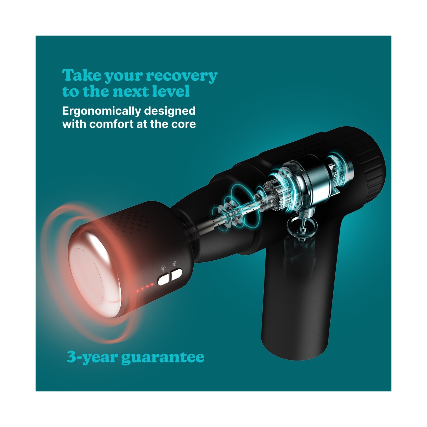 HoMedics Massage Gun Hot & Cold - PGM-43HC - NOVO Black — Buy in Cyprus with Fast Delivery