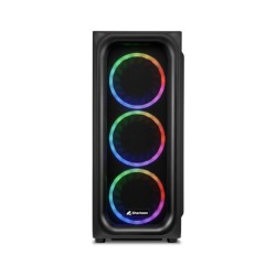 Buy Sharkoon TK5M RGB - Mid-Tower ATX Case, Black, Tempered Glass, RGB Fans, USB-C in Cyprus, Nicosia, Limassol, Larnaka, Pafos