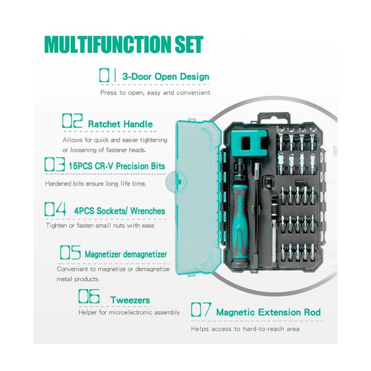 Proskit Repair Precision Tool Set - SD-9827M - 27 Inserts — Buy in Cyprus with Fast Delivery